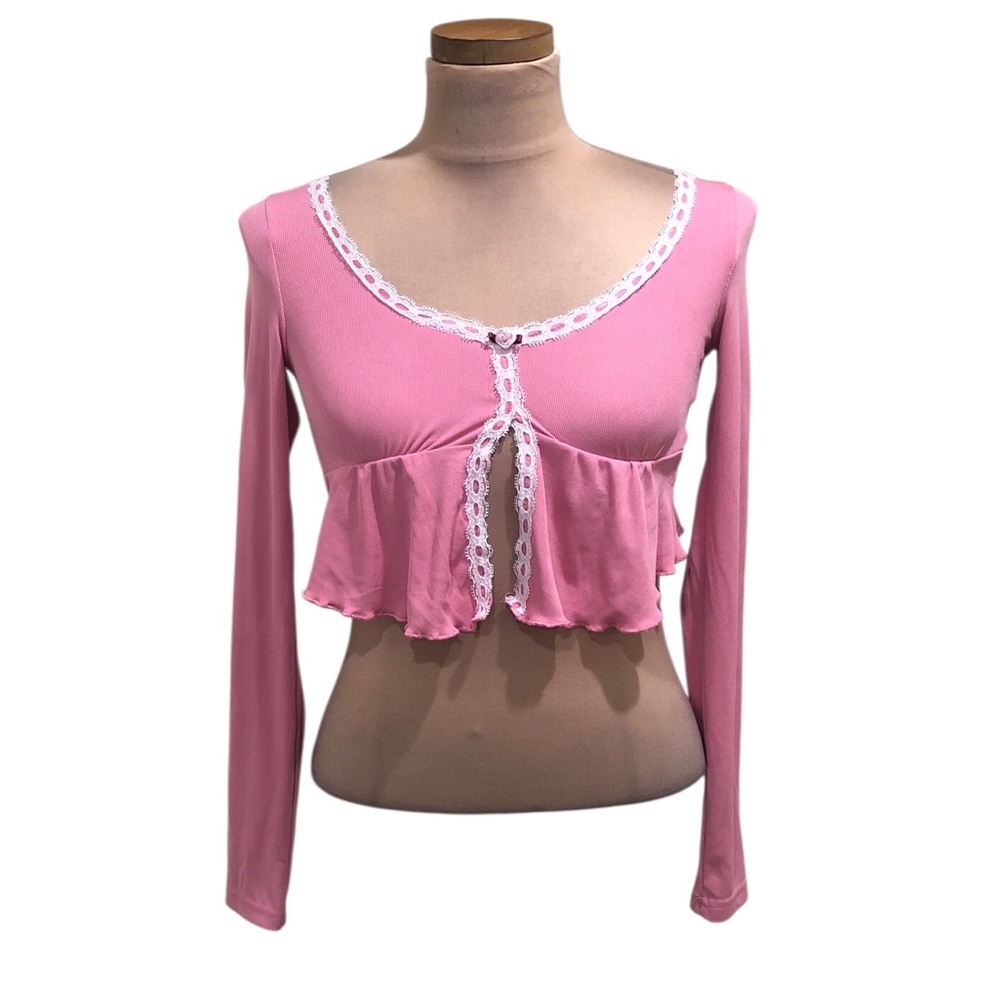 Francesca’s Collection Crop Top Size Small Pink